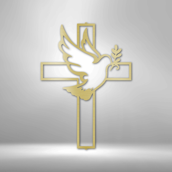 Peaceful Dove Steel Sign Laser Cut Powder Coated Home & Office Metal Wall Decor